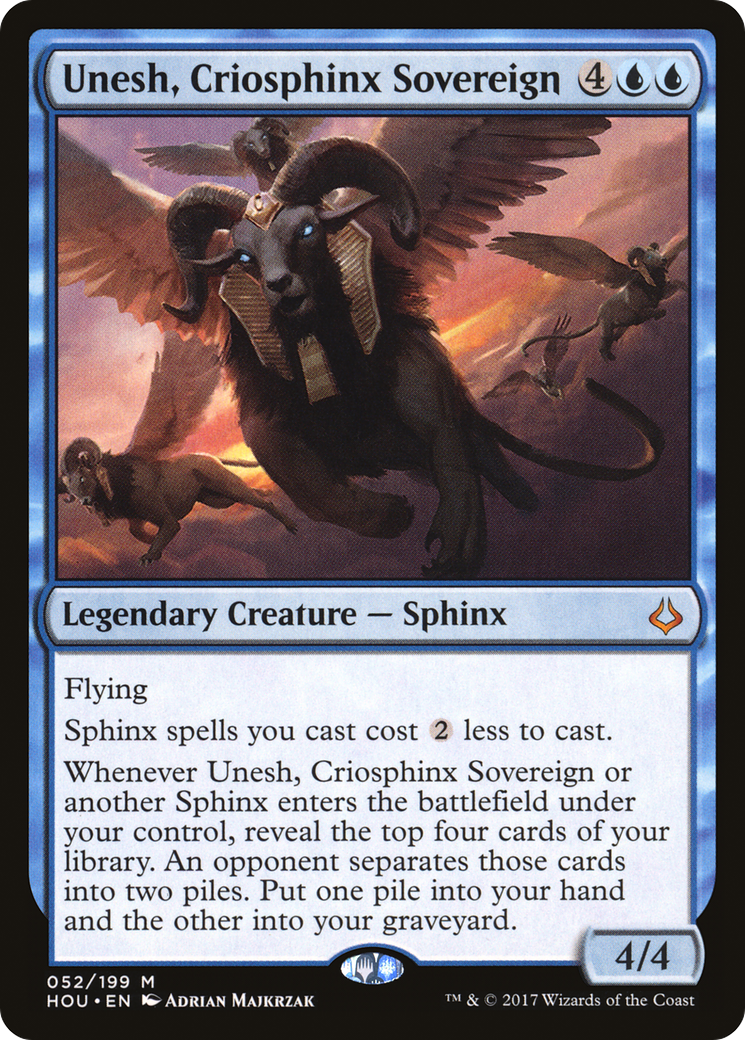 Unesh, Criosphinx Sovereign (HOU-052) - Hour of Devastation - Premium MTG Single from Wizards of the Coast - Just $0.19! Shop now at Game Crave Tournament Store