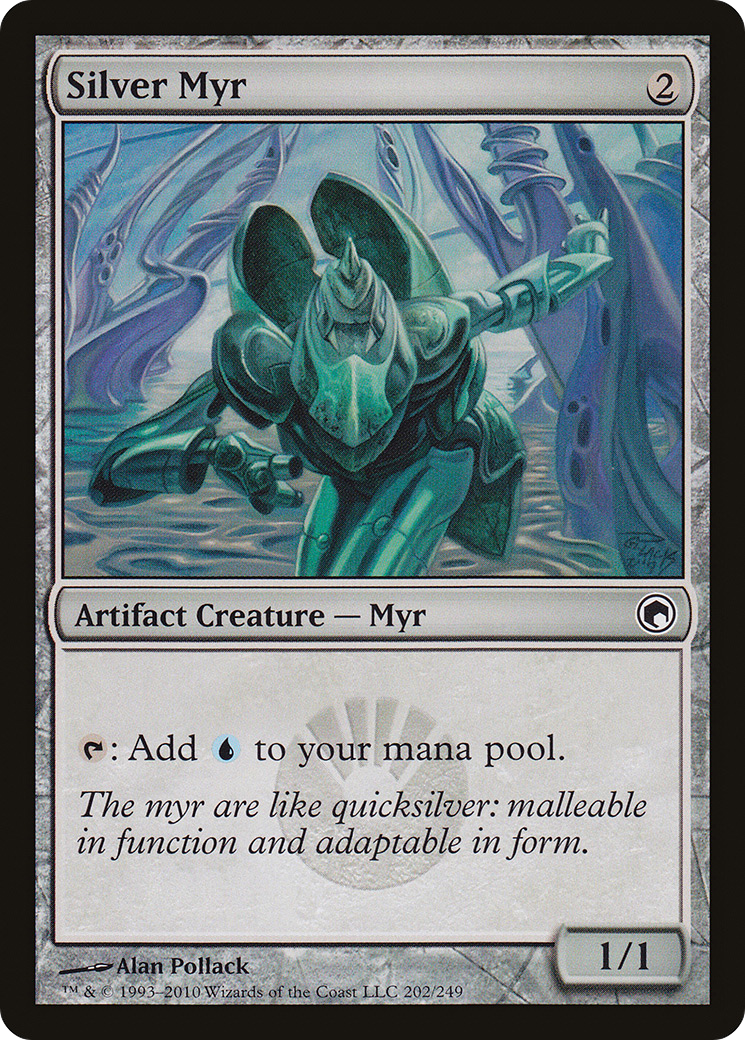 Silver Myr (SOM-202) - Scars of Mirrodin Foil - Premium MTG Single from Wizards of the Coast - Just $2.54! Shop now at Game Crave Tournament Store