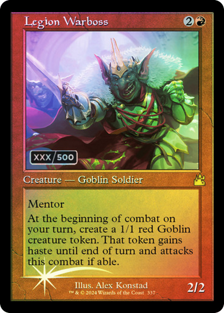 Legion Warboss (RVR-337Z) - Ravnica Remastered Foil - Premium MTG Single from Wizards of the Coast - Just $83.60! Shop now at Game Crave Tournament Store