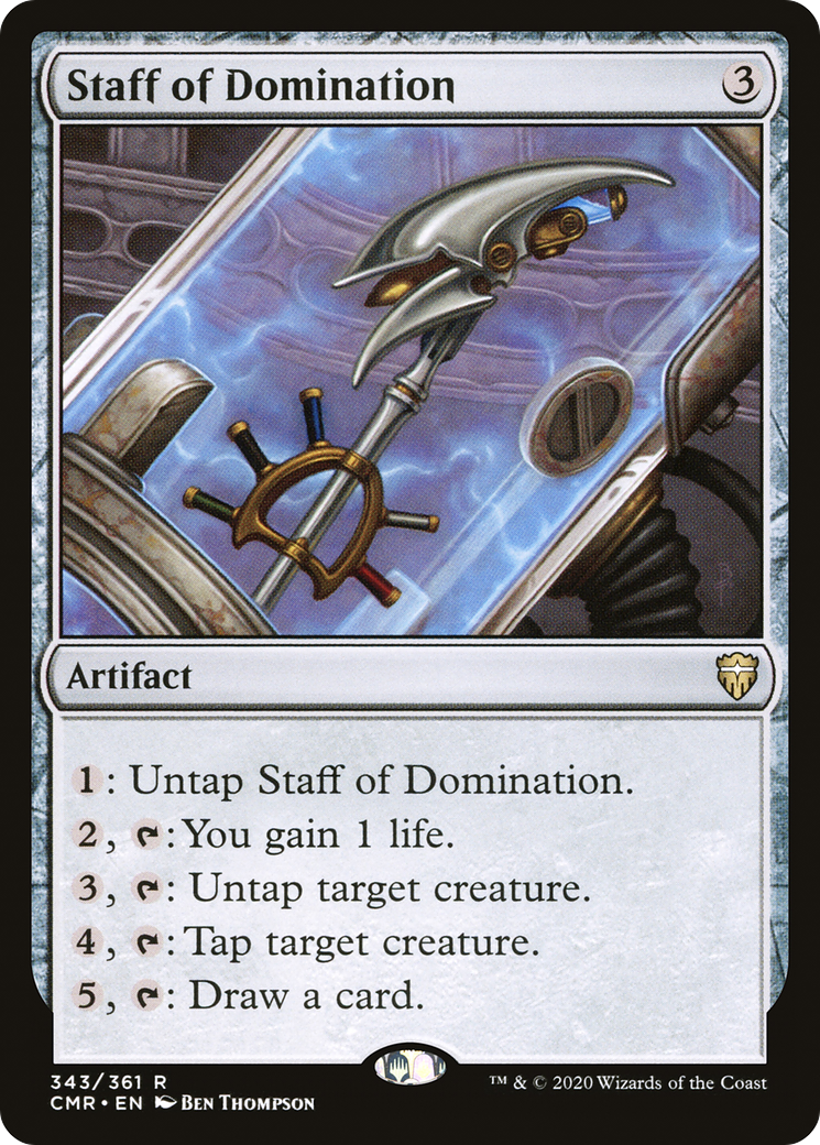 Staff of Domination (CMR-343) - Commander Legends - Premium MTG Single from Wizards of the Coast - Just $0.95! Shop now at Game Crave Tournament Store