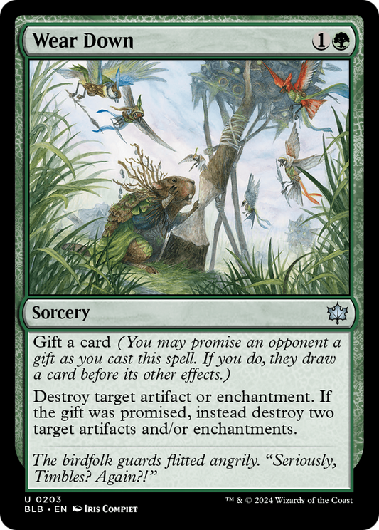 Wear Down (BLB-203) - Bloomburrow - Premium MTG Single from Wizards of the Coast - Just $0.25! Shop now at Game Crave Tournament Store
