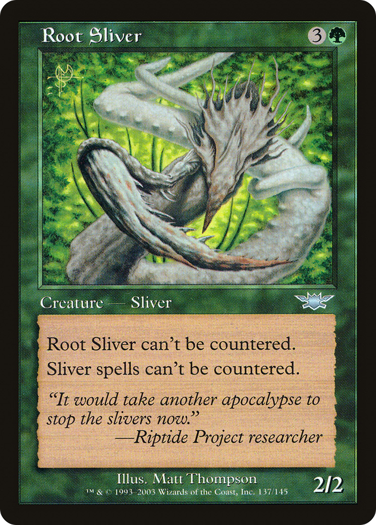 Root Sliver (LGN-137) - Legions Foil - Premium MTG Single from Wizards of the Coast - Just $2.55! Shop now at Game Crave Tournament Store