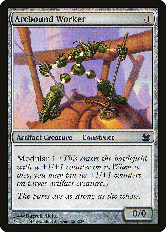 Arcbound Worker (MMA-201) - Modern Masters - Premium MTG Single from Wizards of the Coast - Just $0.08! Shop now at Game Crave Tournament Store