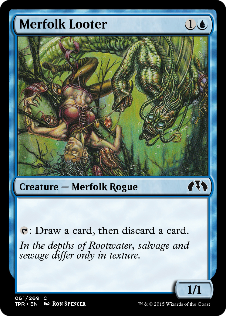 Merfolk Looter (TPR-061) - Tempest Remastered Foil - Premium MTG Single from Wizards of the Coast - Just $0! Shop now at Game Crave Tournament Store