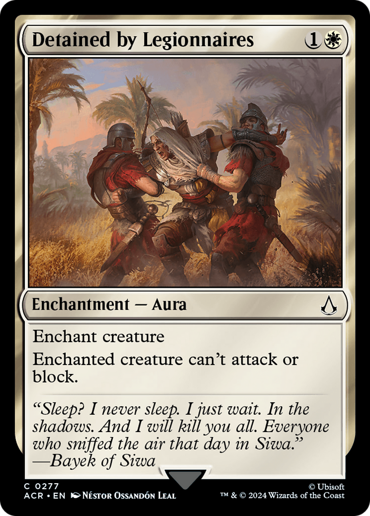 Detained by Legionnaires (ACR-277) - Assassin's Creed - Premium MTG Single from Wizards of the Coast - Just $0.25! Shop now at Game Crave Tournament Store