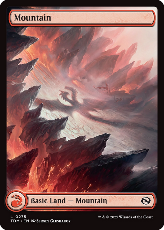 Mountain (0275) (TDM-275) - Tarkir: Dragonstorm Foil - Premium MTG Single from Wizards of the Coast - Just $0.25! Shop now at Game Crave Tournament Store
