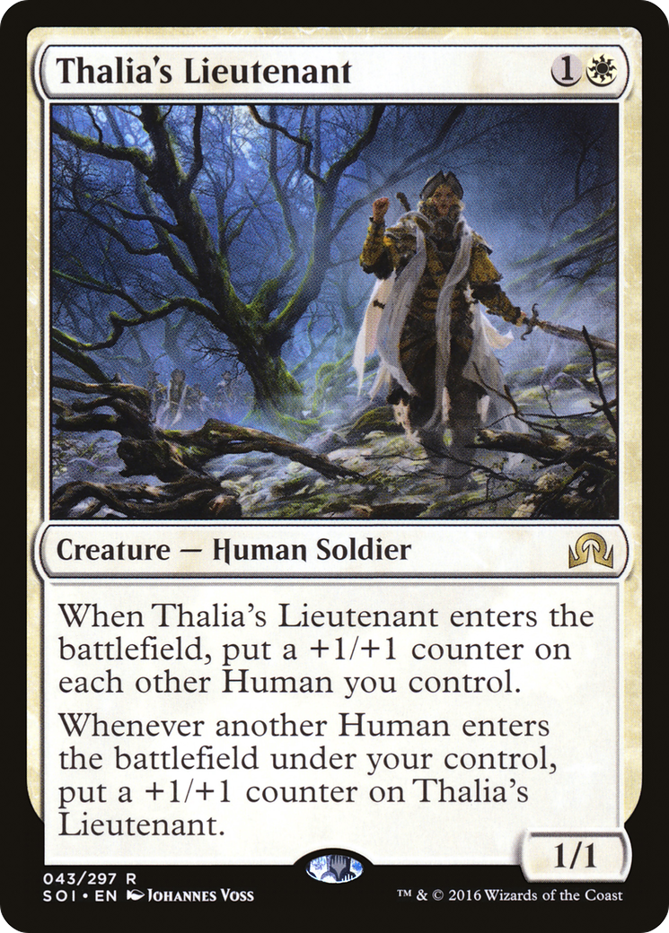 Thalia's Lieutenant (SOI-043) - Shadows over Innistrad Foil - Premium MTG Single from Wizards of the Coast - Just $1.09! Shop now at Game Crave Tournament Store