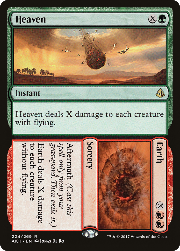Heaven // Earth (AKH-224) - Amonkhet - Premium MTG Single from Wizards of the Coast - Just $0.08! Shop now at Game Crave Tournament Store