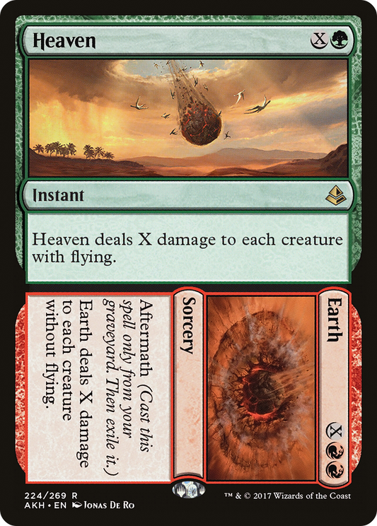 Heaven // Earth (AKH-224) - Amonkhet - Premium MTG Single from Wizards of the Coast - Just $0.08! Shop now at Game Crave Tournament Store