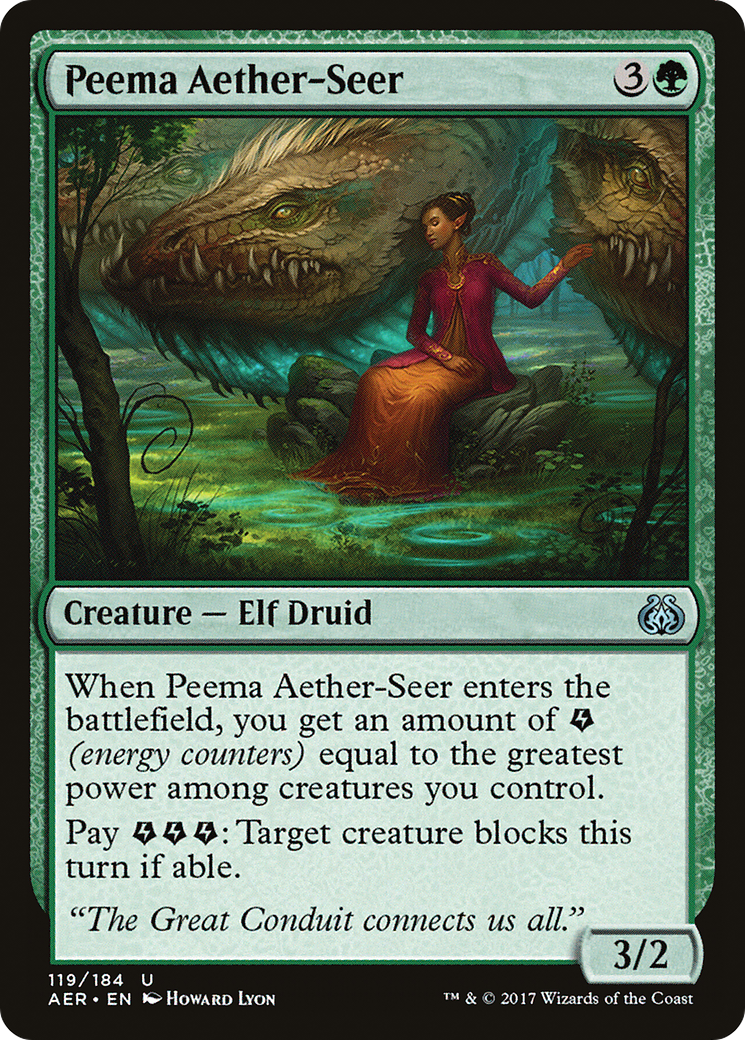 Peema Aether-Seer (AER-119) - Aether Revolt - Premium MTG Single from Wizards of the Coast - Just $0.08! Shop now at Game Crave Tournament Store