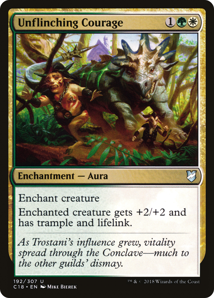 Unflinching Courage (C18-192) - Commander 2018 - Premium MTG Single from Wizards of the Coast - Just $0.25! Shop now at Game Crave Tournament Store