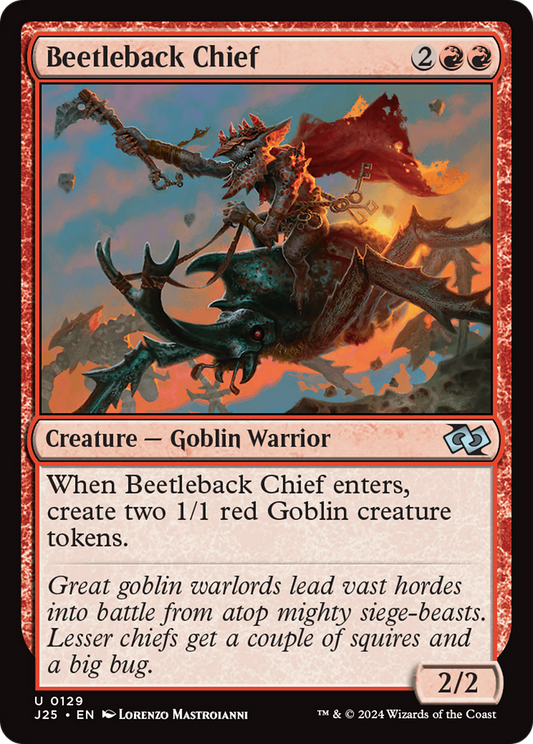 Beetleback Chief (J25-129) - Foundations Jumpstart - Premium MTG Single from Wizards of the Coast - Just $0.25! Shop now at Game Crave Tournament Store