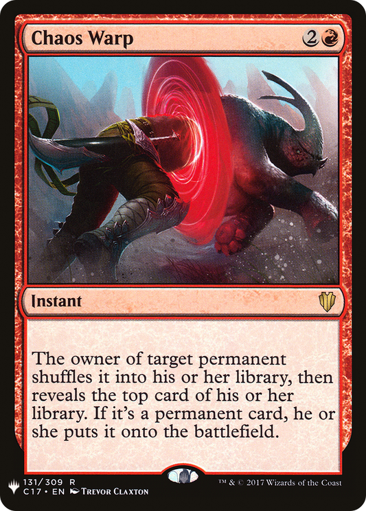Chaos Warp (MB1-885) - Mystery Booster - Premium MTG Single from Wizards of the Coast - Just $1.05! Shop now at Game Crave Tournament Store