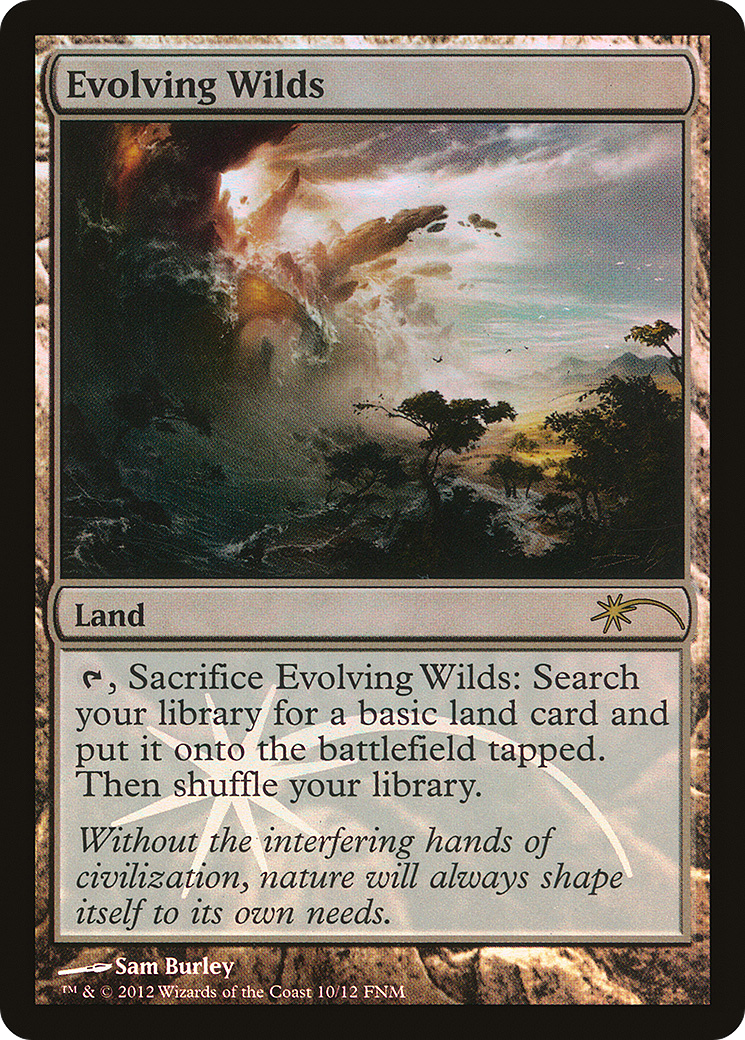 Evolving Wilds (F12-010) - Friday Night Magic 2012 Foil - Premium MTG Single from Wizards of the Coast - Just $0.80! Shop now at Game Crave Tournament Store