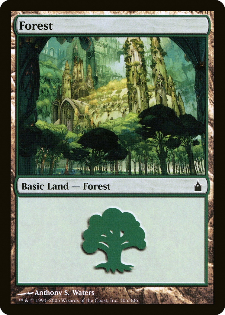Forest (RAV-305) - Ravnica: City of Guilds Foil - Premium MTG Single from Wizards of the Coast - Just $0.28! Shop now at Game Crave Tournament Store