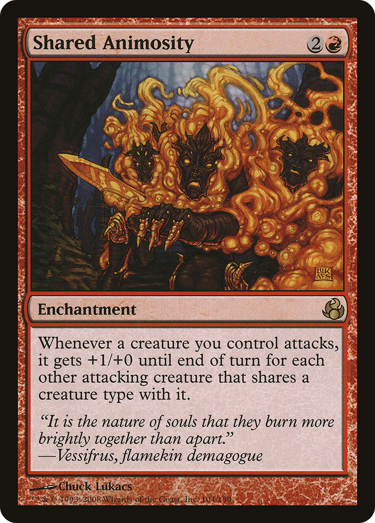 Shared Animosity (MOR-104) - Morningtide - Premium MTG Single from Wizards of the Coast - Just $2.10! Shop now at Game Crave Tournament Store