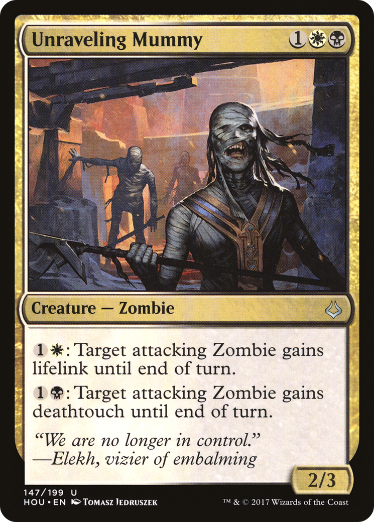 Unraveling Mummy (HOU-147) - Hour of Devastation Foil - Premium MTG Single from Wizards of the Coast - Just $0.12! Shop now at Game Crave Tournament Store