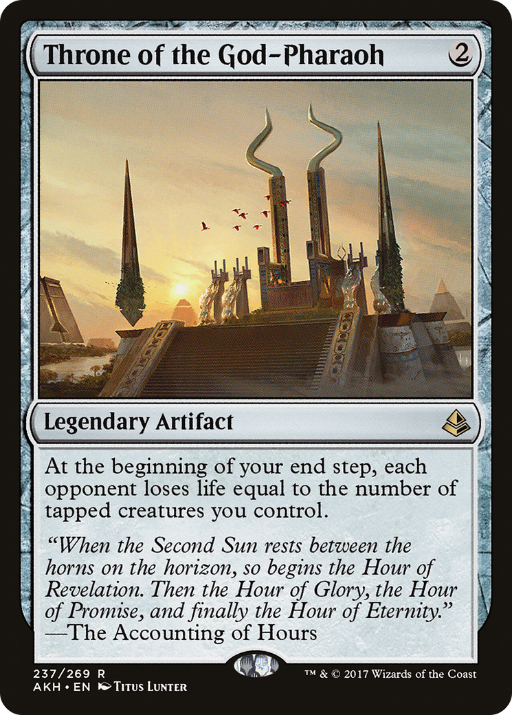 Throne of the God-Pharaoh (AKH-237) - Amonkhet - Premium MTG Single from Wizards of the Coast - Just $1.51! Shop now at Game Crave Tournament Store