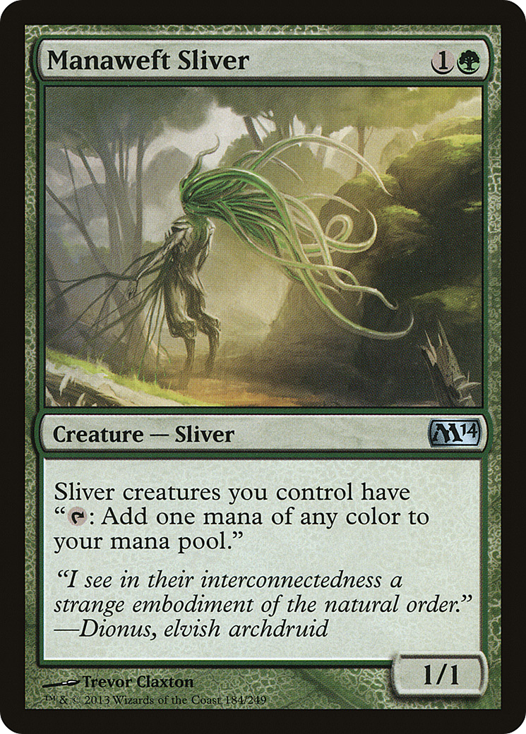 Manaweft Sliver (M14-184) - Magic 2014 - Premium MTG Single from Wizards of the Coast - Just $0.78! Shop now at Game Crave Tournament Store
