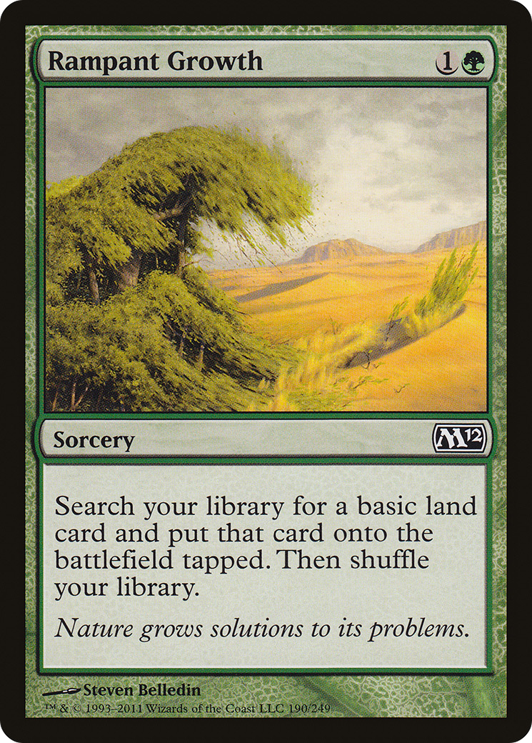 Rampant Growth (M12-190) - Magic 2012 Foil - Premium MTG Single from Wizards of the Coast - Just $0.67! Shop now at Game Crave Tournament Store