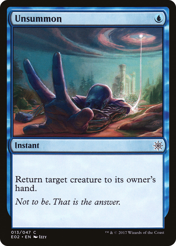 Unsummon (E02-013) - Explorers of Ixalan - Premium MTG Single from Wizards of the Coast - Just $0.25! Shop now at Game Crave Tournament Store