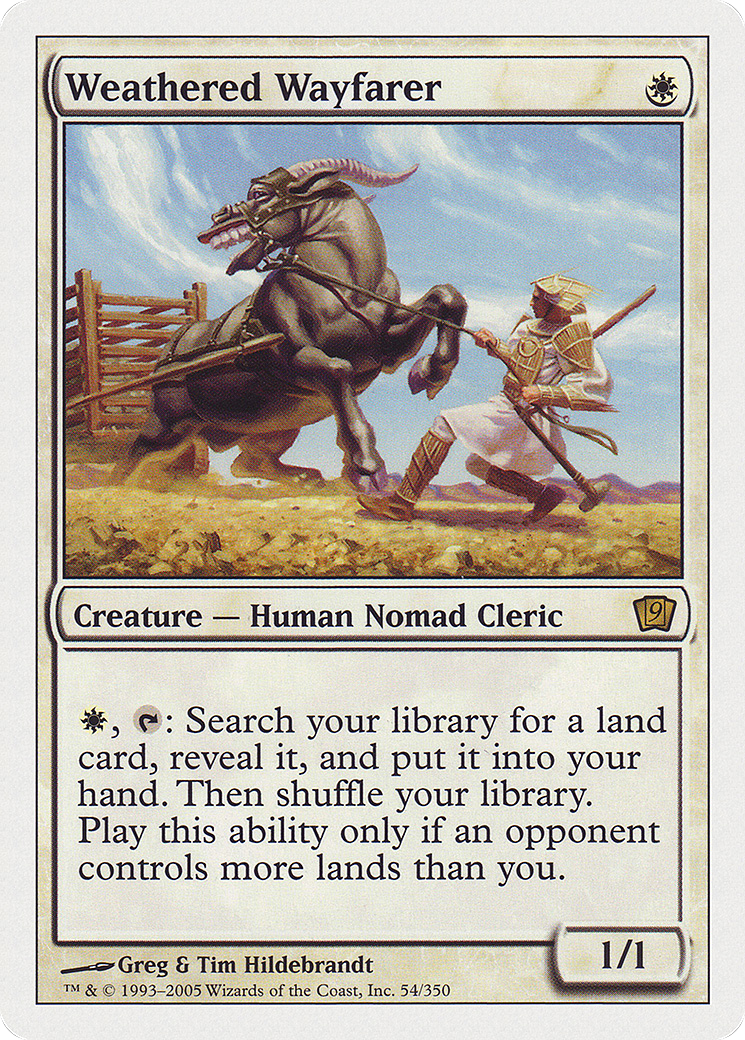 Weathered Wayfarer (9ED-054) - Ninth Edition - Premium MTG Single from Wizards of the Coast - Just $0.72! Shop now at Game Crave Tournament Store