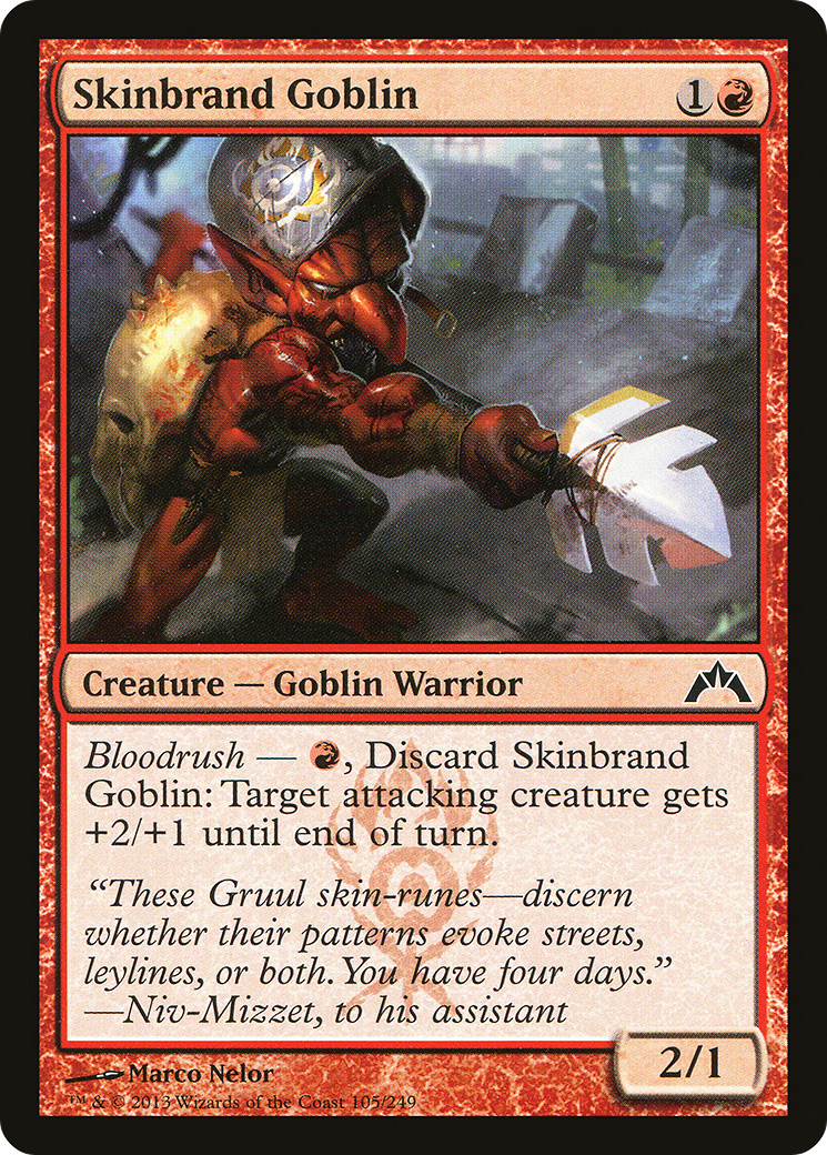 Skinbrand Goblin (GTC-105) - Gatecrash - Premium MTG Single from Wizards of the Coast - Just $0.25! Shop now at Game Crave Tournament Store