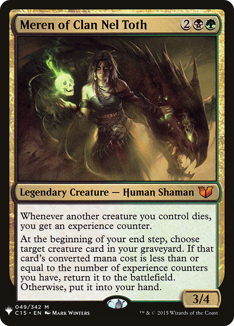 Meren of Clan Nel Toth (MB1-1455) - Mystery Booster - Premium MTG Single from Wizards of the Coast - Just $0.59! Shop now at Game Crave Tournament Store