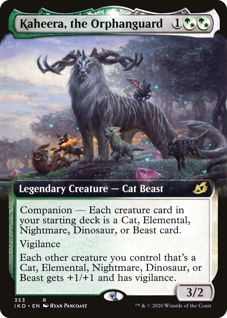 Kaheera, the Orphanguard (IKO-353) - Ikoria: Lair of Behemoths: (companion, Extended Art) - Premium MTG Single from Wizards of the Coast - Just $1.74! Shop now at Game Crave Tournament Store