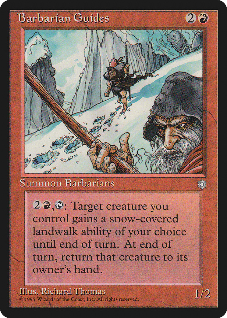Barbarian Guides (ICE-174) - Ice Age - Premium MTG Single from Wizards of the Coast - Just $0.08! Shop now at Game Crave Tournament Store