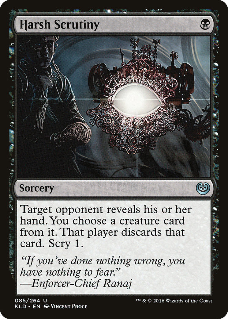 Harsh Scrutiny (KLD-085) - Kaladesh Foil - Premium MTG Single from Wizards of the Coast - Just $0.25! Shop now at Game Crave Tournament Store