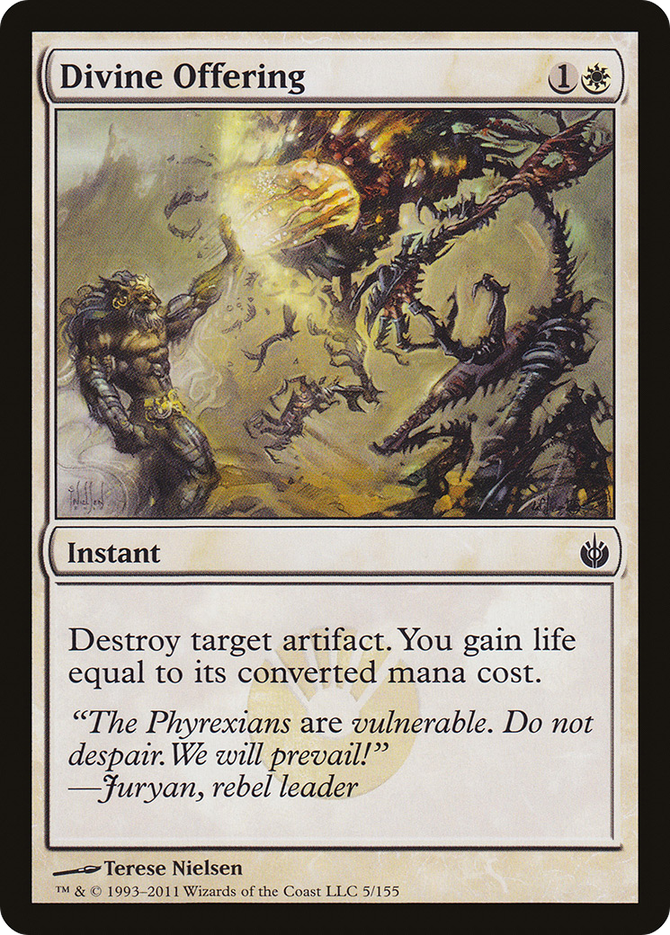 Divine Offering (MBS-005) - Mirrodin Besieged - Premium MTG Single from Wizards of the Coast - Just $0.25! Shop now at Game Crave Tournament Store