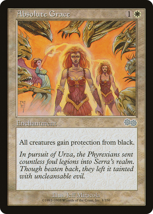 Absolute Grace (USG-001) - Urza's Saga - Premium MTG Single from Wizards of the Coast - Just $0.34! Shop now at Game Crave Tournament Store