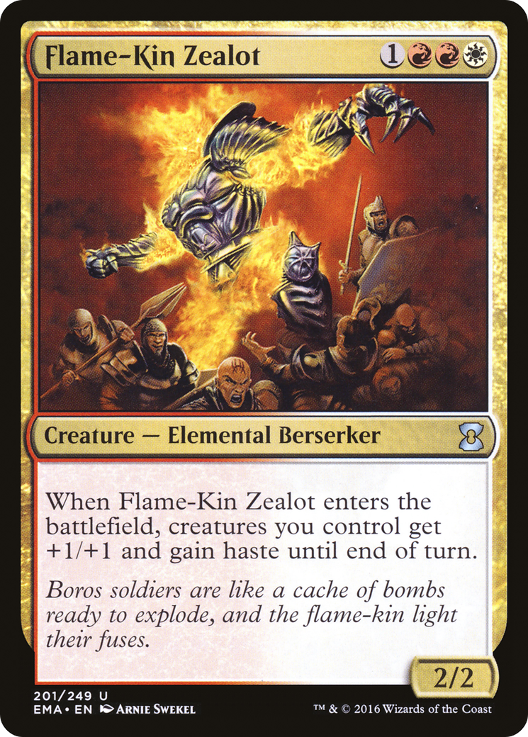 Flame-Kin Zealot (EMA-201) - Eternal Masters - Premium MTG Single from Wizards of the Coast - Just $0.25! Shop now at Game Crave Tournament Store