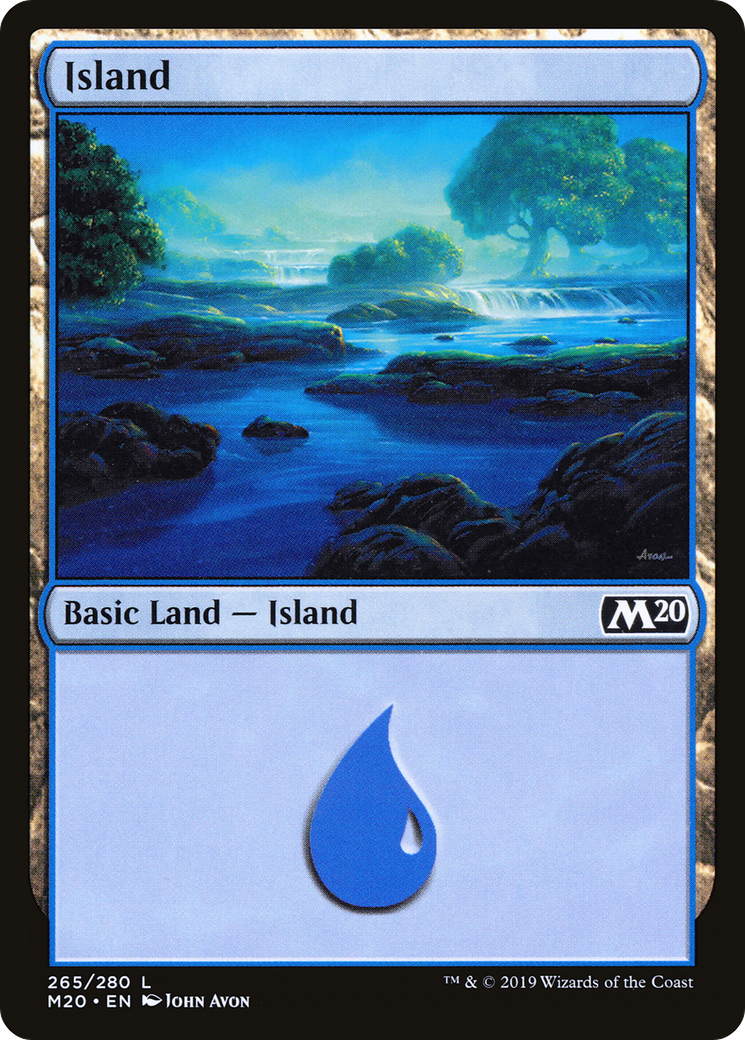 Island (M20-265) - Core Set 2020 - Premium MTG Single from Wizards of the Coast - Just $0.09! Shop now at Game Crave Tournament Store