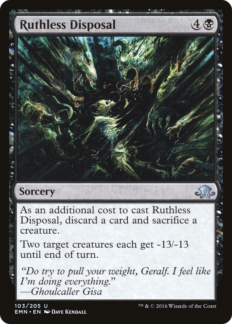 Ruthless Disposal (EMN-103) - Eldritch Moon Foil - Premium MTG Single from Wizards of the Coast - Just $0.25! Shop now at Game Crave Tournament Store