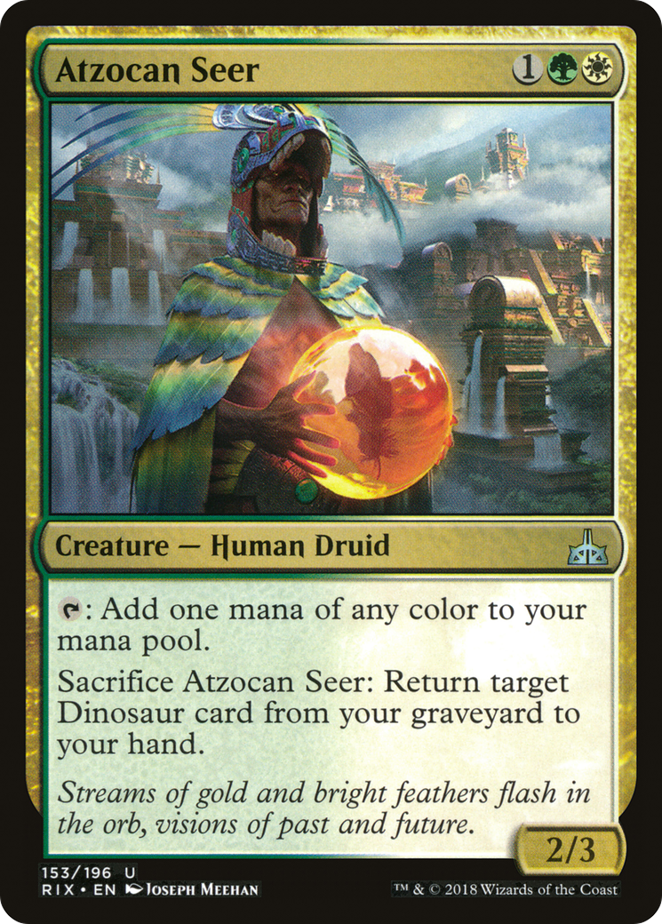 Atzocan Seer (RIX-153) - Rivals of Ixalan Foil - Premium MTG Single from Wizards of the Coast - Just $2.08! Shop now at Game Crave Tournament Store