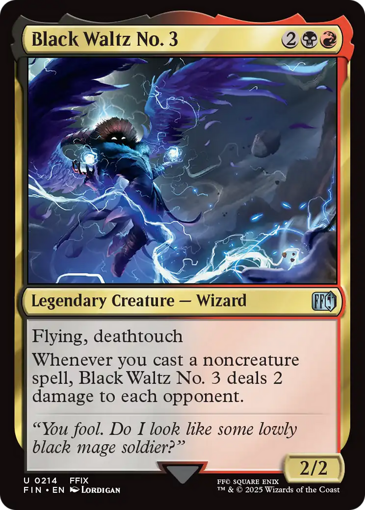 Black Waltz No. 3 (FIN-214) - FINAL FANTASY Foil - Premium MTG Single from Wizards of the Coast - Just $0.11! Shop now at Game Crave Tournament Store