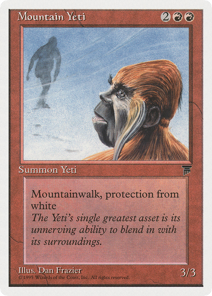 Mountain Yeti (CHR-053) - Chronicles - Premium MTG Single from Wizards of the Coast - Just $0.08! Shop now at Game Crave Tournament Store
