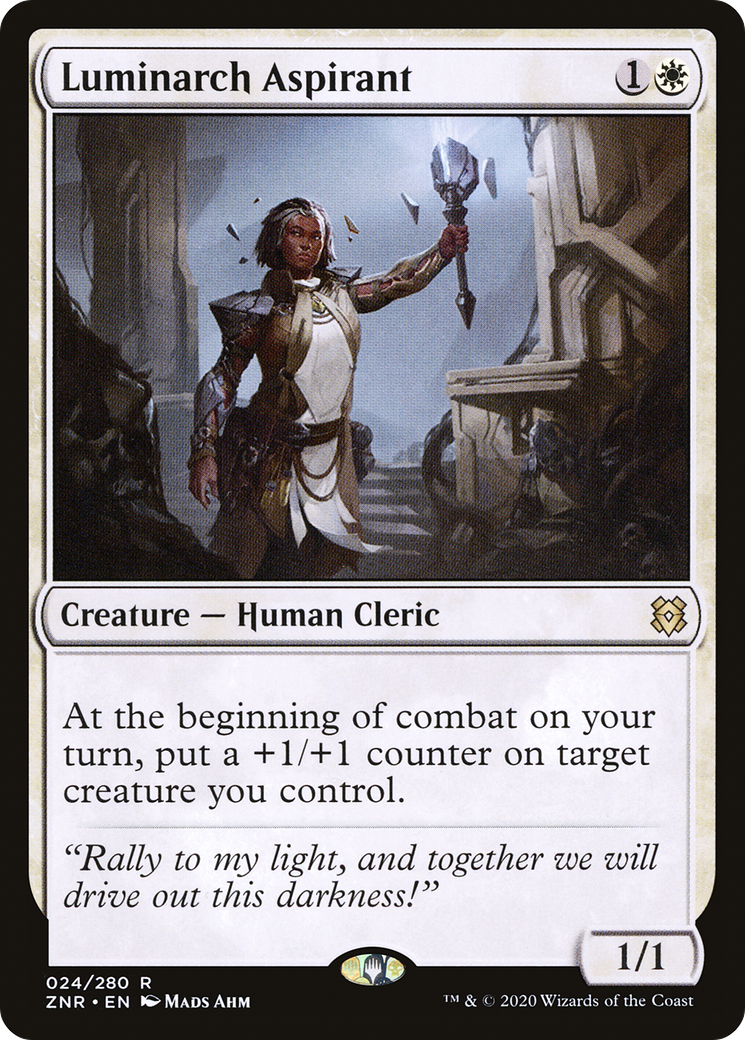 Luminarch Aspirant (ZNR-024) - Zendikar Rising Foil - Premium MTG Single from Wizards of the Coast - Just $0.71! Shop now at Game Crave Tournament Store