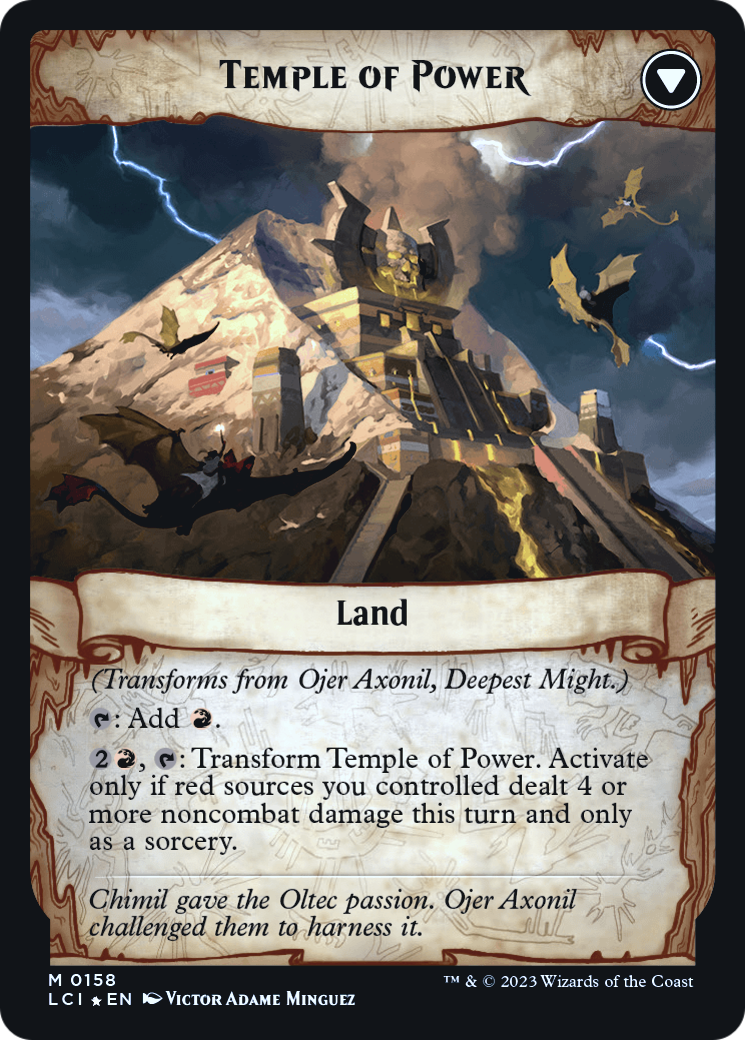 Ojer Axonil, Deepest Might // Temple of Power (PLCI-158S) - The Lost Caverns of Ixalan Promos Foil - Premium MTG Single from Wizards of the Coast - Just $0! Shop now at Game Crave Tournament Store