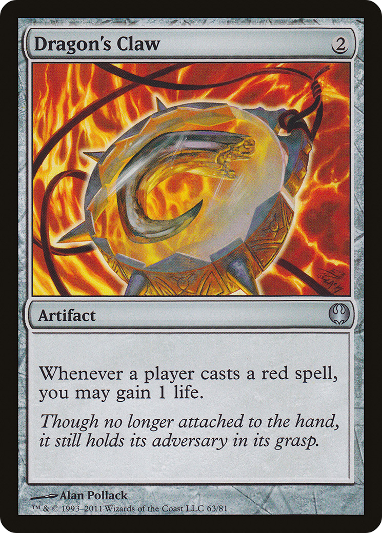 Dragon's Claw (DDG-063) - Duel Decks: Knights vs. Dragons - Premium MTG Single from Wizards of the Coast - Just $0.08! Shop now at Game Crave Tournament Store