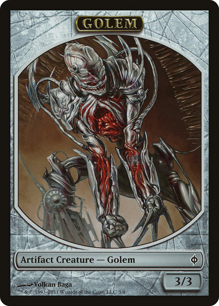 Golem (TNPH-003) - New Phyrexia Tokens - Premium MTG Single from Wizards of the Coast - Just $0.08! Shop now at Game Crave Tournament Store