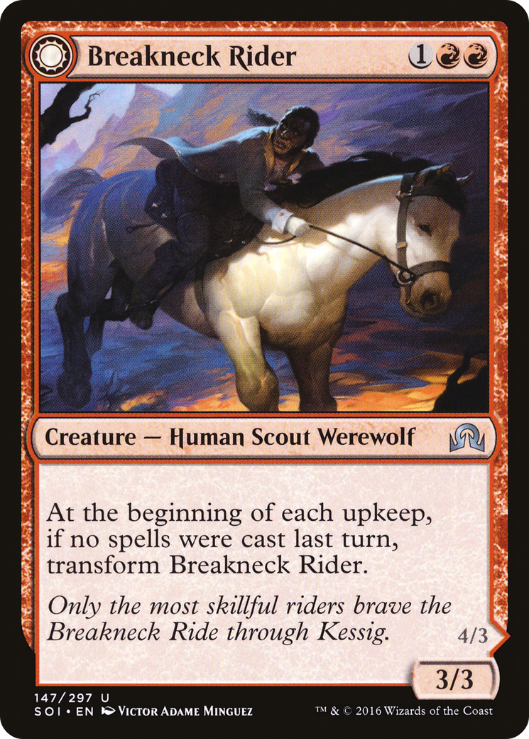 Breakneck Rider // Neck Breaker (SOI-147) - Shadows over Innistrad: (Double Faced Transform) - Premium MTG Single from Wizards of the Coast - Just $0.08! Shop now at Game Crave Tournament Store
