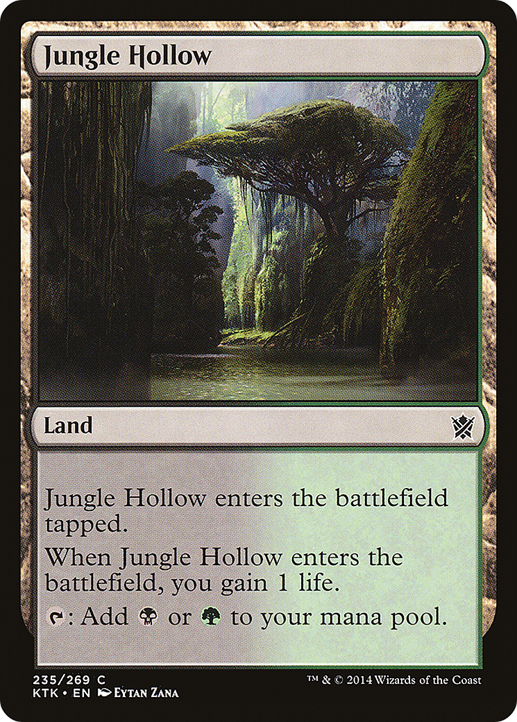 Jungle Hollow (KTK-235) - Khans of Tarkir Foil - Premium MTG Single from Wizards of the Coast - Just $0.11! Shop now at Game Crave Tournament Store