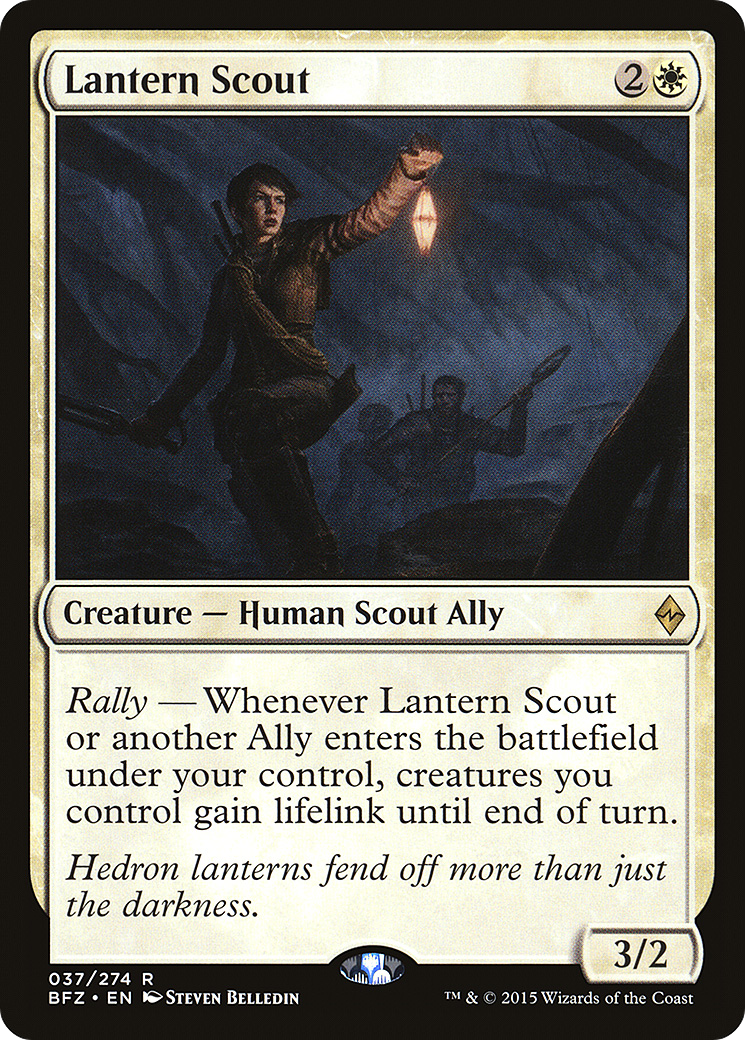 Lantern Scout (BFZ-037) - Battle for Zendikar - Premium MTG Single from Wizards of the Coast - Just $0.21! Shop now at Game Crave Tournament Store