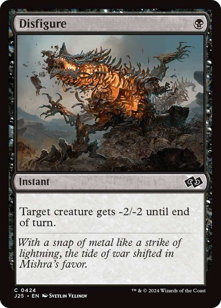 Disfigure (J25-424) - Foundations Jumpstart - Premium MTG Single from Wizards of the Coast - Just $0.25! Shop now at Game Crave Tournament Store