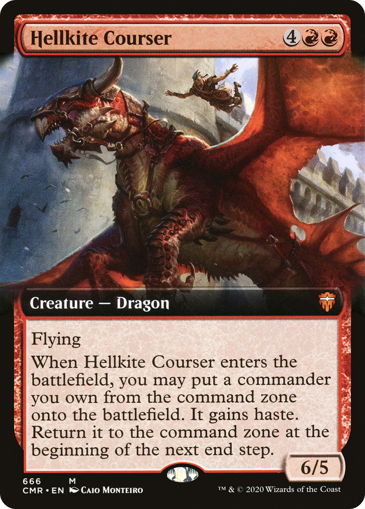 Hellkite Courser (CMR-666) - Commander Legends: (Extended Art) Foil - Premium MTG Single from Wizards of the Coast - Just $20.45! Shop now at Game Crave Tournament Store