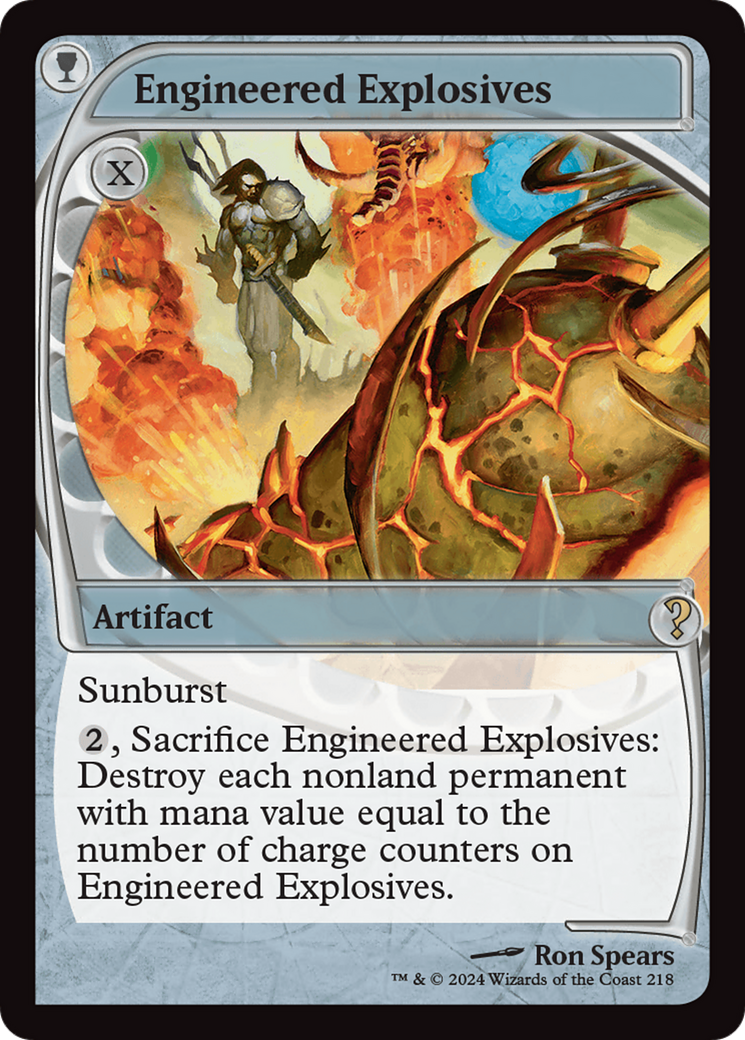 Engineered Explosives (MB2-218) - Mystery Booster 2 Foil - Premium MTG Single from Wizards of the Coast - Just $27.58! Shop now at Game Crave Tournament Store
