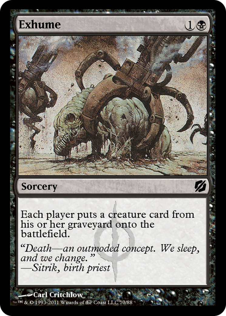Exhume (TD2-070) - Duel Decks: Mirrodin Pure vs. New Phyrexia - Premium MTG Single from Wizards of the Coast - Just $0! Shop now at Game Crave Tournament Store